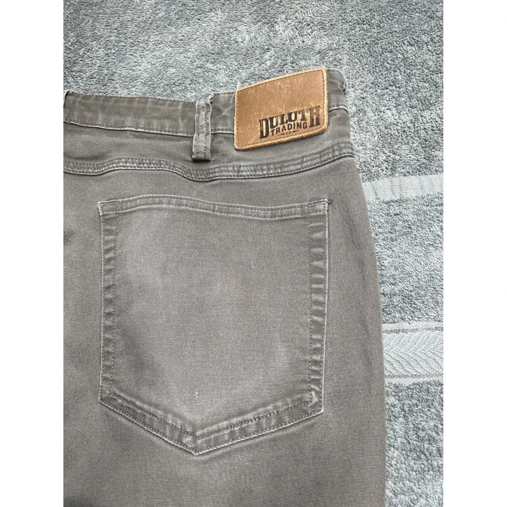 Duluth Trading Co Flex Fire Hose Pants Mens 40x32 Gray Canvas Work‎ Utility